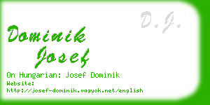 dominik josef business card